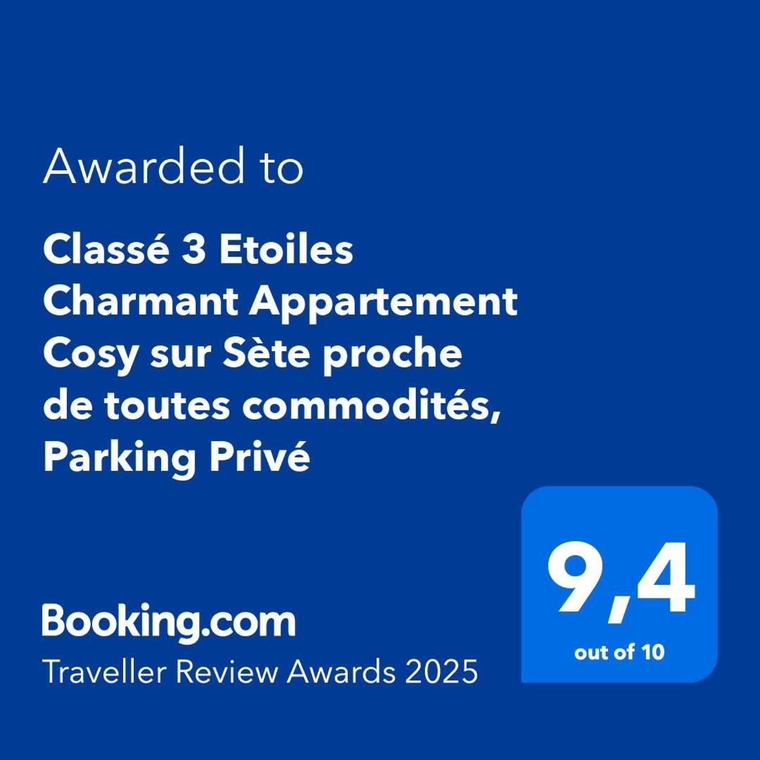 Classe 3 Etoiles Charmant Appartement Cosy Sur Sete Proche De Toutes Commodites, Parking Prive Sète Exterior foto